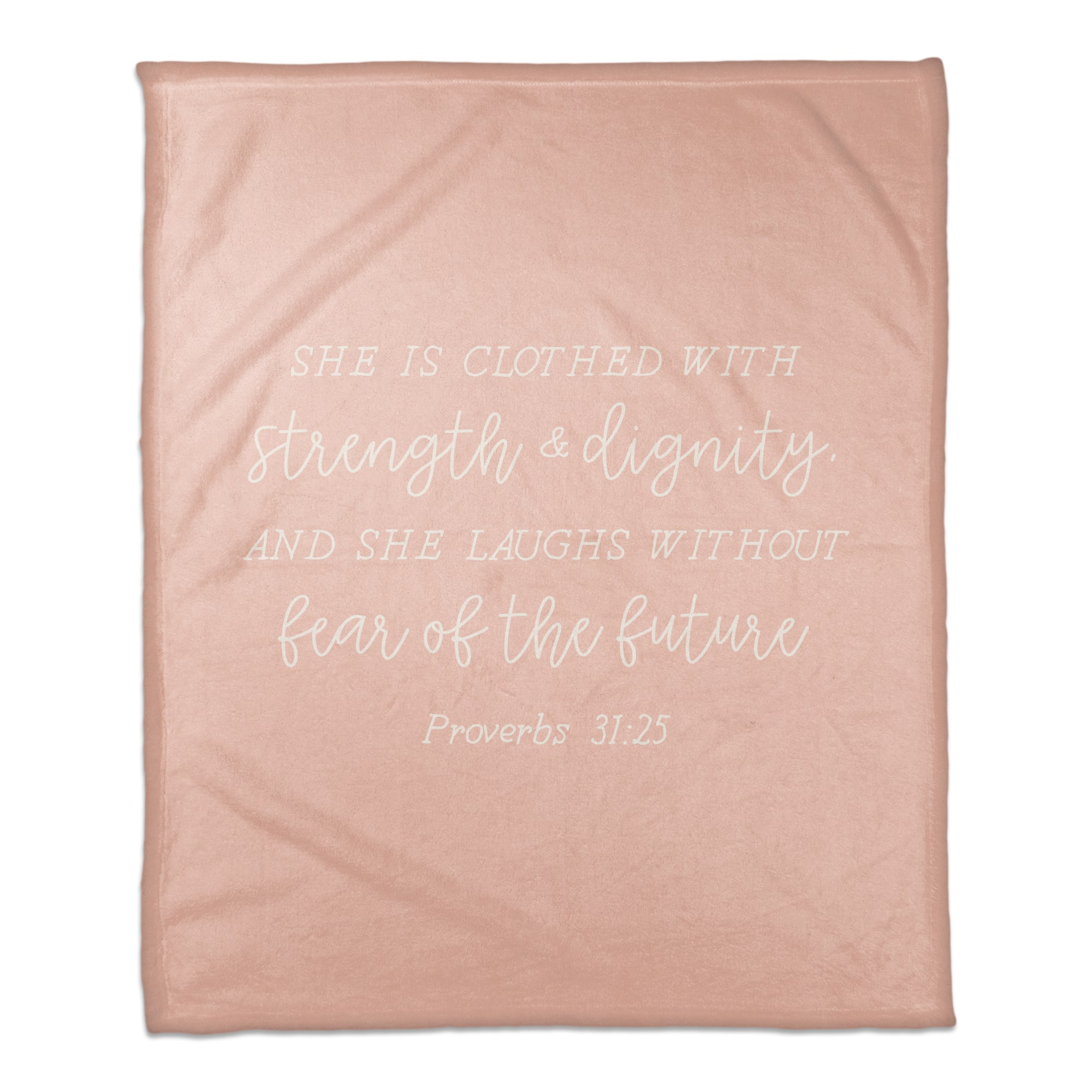 50" x 60" Strength & Dignity Coral Fleece Blanket
